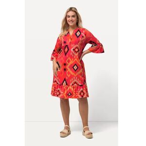 Ulla Popken Bell Sleeve Dress Plus Size 24/26 New